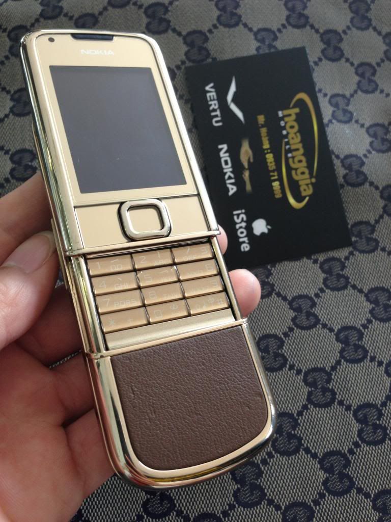 Hcm chuyên bán điện thoại nokia 8800 gold arte da nâu made in korean xách tay mới ful - 5