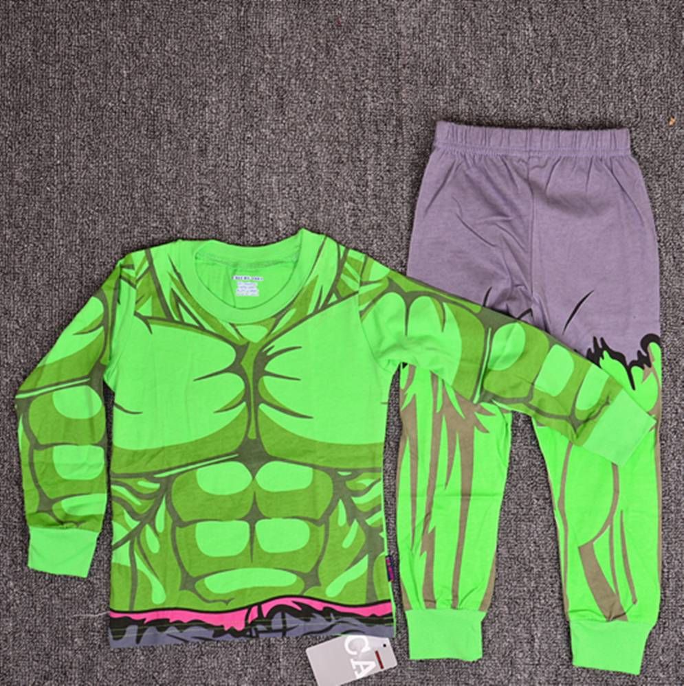HULK Hero Boys Toddler Kid Pajamas Pyjamas Tshirt Sleepwear Set
