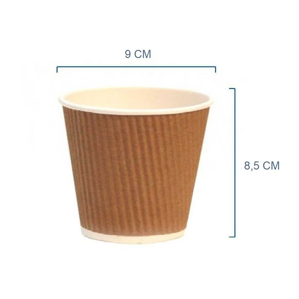 PZ 400 BICCHIERI TERMICI PER CAFFE/' CIOCCOLATA CALDA E BEVANDE CALDE DA ML 250