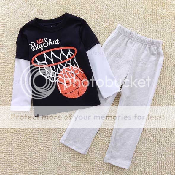 A3285 Baby Boys Kid Toddler Top Sweater Pants Casual Clothing Set Outfit 0 5Y